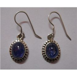 Tanzanite 4.470g Ear Rings Sterling Silver