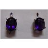 Image 1 : Amethyst Earring weight 4.120g in silver