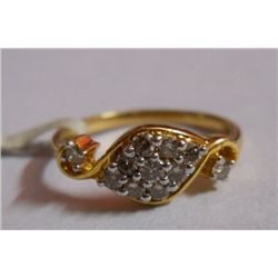 2.671g Ring in 14kt 2.595g Gold,0.38 Ctw Diamond