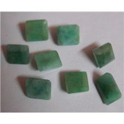 Natural African Emerald Cut stones of Square shapes of total weight 16.70 ct