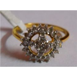 2.14g Ring in 14kt 2.058g Gold,0.41 Ctw Diamond