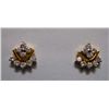 Image 1 : Earring of Diamond 0.47 Ctw, 18kt Gold 2.825g