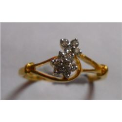 2.802g Ring of Diamond 0.30 Ctw in 18kt Yellow Gold