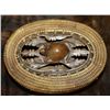 Image 1 : Baleen Style Basket w/Carved Turtle Lid