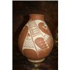 Image 1 : Ivonne Oli Vas Etched Pottery Vase 10" Tall