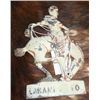 Image 1 : Wyoming License Plate Bronc Figure--Laramie