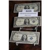 Image 1 : 3 One Dollar Silver Certificates Series 1957A