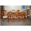 Image 1 : Contemporary Oak Dining Table/Leaf/8 Chairs