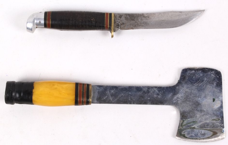 Western Knife and Kin Folks Hatchet Set