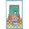 Image 1 : An album of twelve Chinese pith paper paintings depicting an Emperor and Empress and their court,...