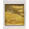Image 2 : A Japanese laquer suzuribako and cover, the black ground decorated with a figure gazing at a rura...