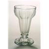 Image 1 : A wrythen jelly glass, the pan-topped bowl pulled with vertical flutes, supported on a panel-moul...