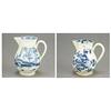 Image 1 : A Worcester blue and white sparrow-beak jug, painted with the so called 'Cannon ball' pattern, 9c...