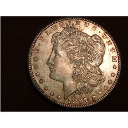 1897-S MORGAN DOLLAR AU-58