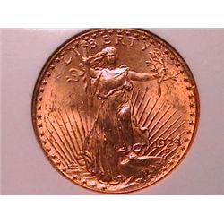 1924 Gold $20 St. Gaudens MS63 NGC