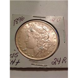 1896 MORGAN SILVER DOLLAR BU-64+
