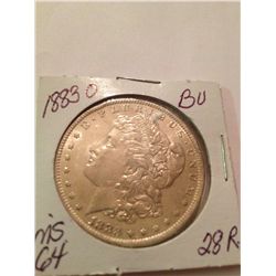 1883-O MORGAN SILVER DOLLAR MS-64