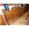 Image 1 : ELEGANTLY CARVED OAK SIDE BOARD - TURN OF THE CENTRY -