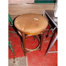 BAMBOO BAR STOOL - UPHOLSTERED SEAT