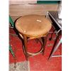 Image 1 : BAMBOO BAR STOOL - UPHOLSTERED SEAT