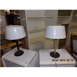 RETRO LAMP - WHITE PLASTIC SHADES - 2
