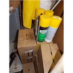 YELLOW ENAMEL SRAY PAINT - 6 CANS