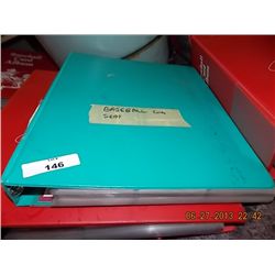 BINDER - SPORTS TRADING CARDS - BASEBALL