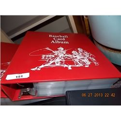 BINDER - SPORTS TRADING CARDS - BASEBALL