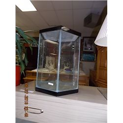 HEXIGON FISH TANK - CONDITION UNKNOWN