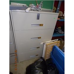 LATERAL FILE CABINET - METAL - 4 DRAWER