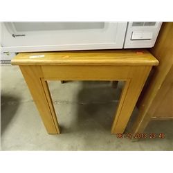 OAK FINISH SIDE TABLE