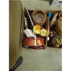 BOX ASSORTED HOUSEWARE, COLLECTABLES & OTHER