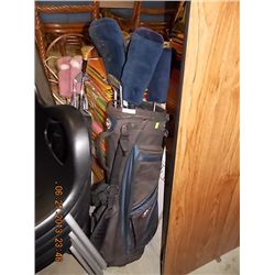 GOLF BAG & CLUBS - 2 BAGS TOTAL