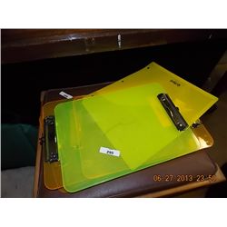 LOT OF CLIP BOARDS