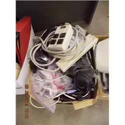 BOX OF ASSORTED CORDS