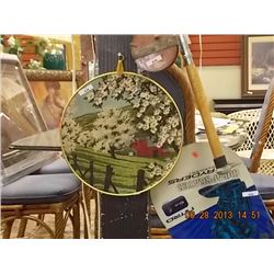 ROUND METAL FRAMED TAPESTRY