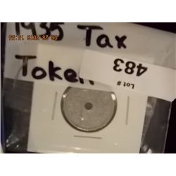 TAX TOKEN  - 1935