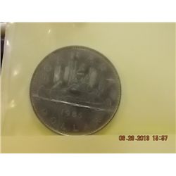 CANADIAN $1 COIN - 1985
