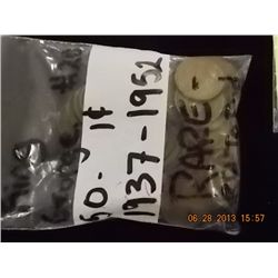 RARE FIND - 1937-1952 PENNIES - 50 - KING GEORGE