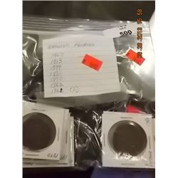 ENGLISH PENNIES - ASSORTED DATES