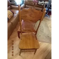 OAK DINING CHAIR - X 6 - MUST BUY ALL 6