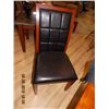 Image 1 : DINING CHAIRS - WOOD & LEATHER  - BID X 6