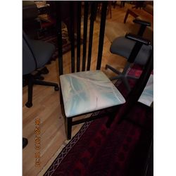 BLACK DINING CHAIRS X 6