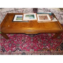 WALNUT ORIENTAL STYLE COFFEE TABLE