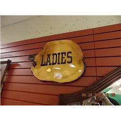 BURL SIGN "LADIES"