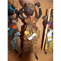 BLACK DOLL - YELLOW OUTFIT