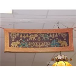 TAPESTRY - HAND CRAFTED INDIA STYLE - YELLOW BOARDER