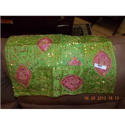 HAND CRAFTED CUSHIONS COVER  - GREEN
