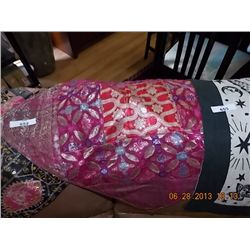 HAND CRAFTED CUSHIONS COVER  - PURPLE & RED