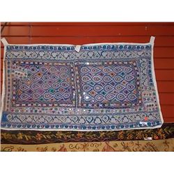 TAPESTRY - HAND CRAFTED INDIA STYLE - BLUE & MULTI COLORS